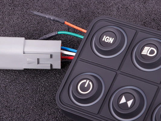 CAN keypad (8 keys) multi color LED